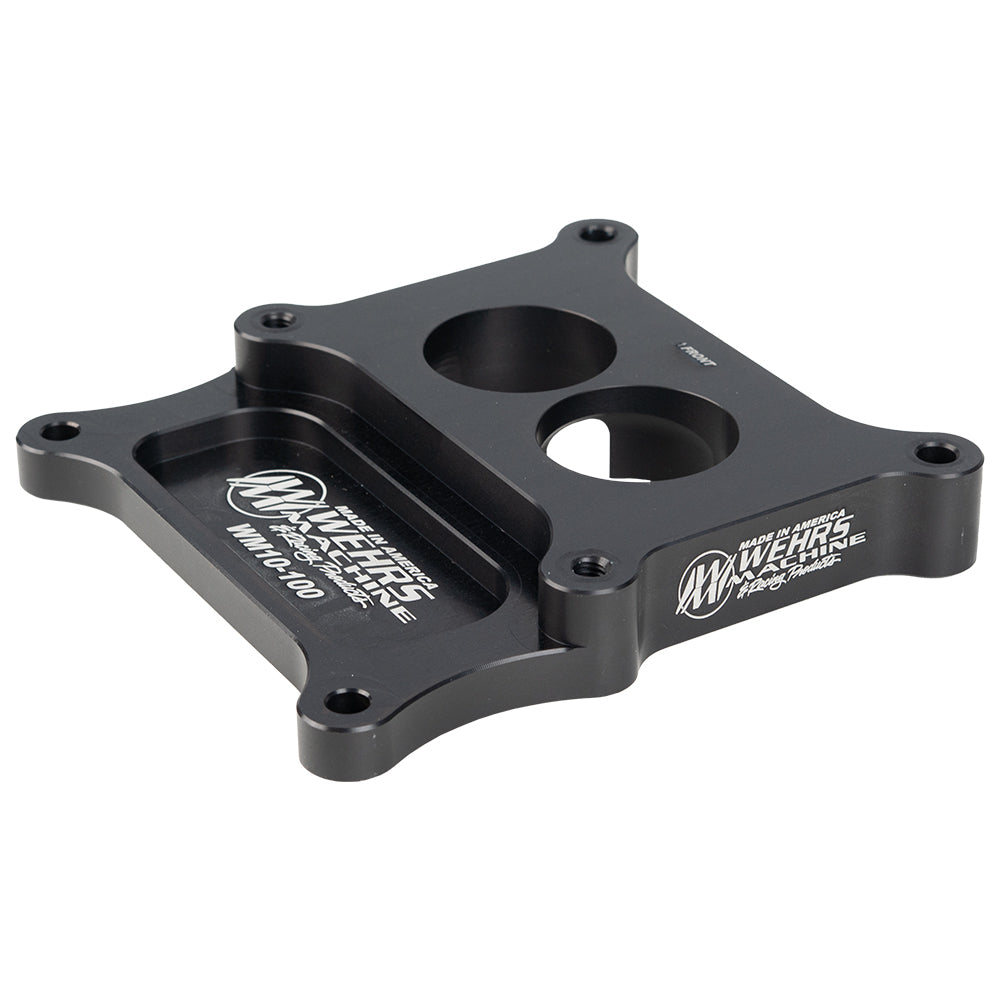 Carb Adapter 2bbl to 4bbl Holey 1in Thick