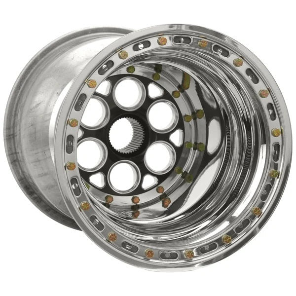 15x17 Blk Magnum Sprint Wheel 6in BS DB
