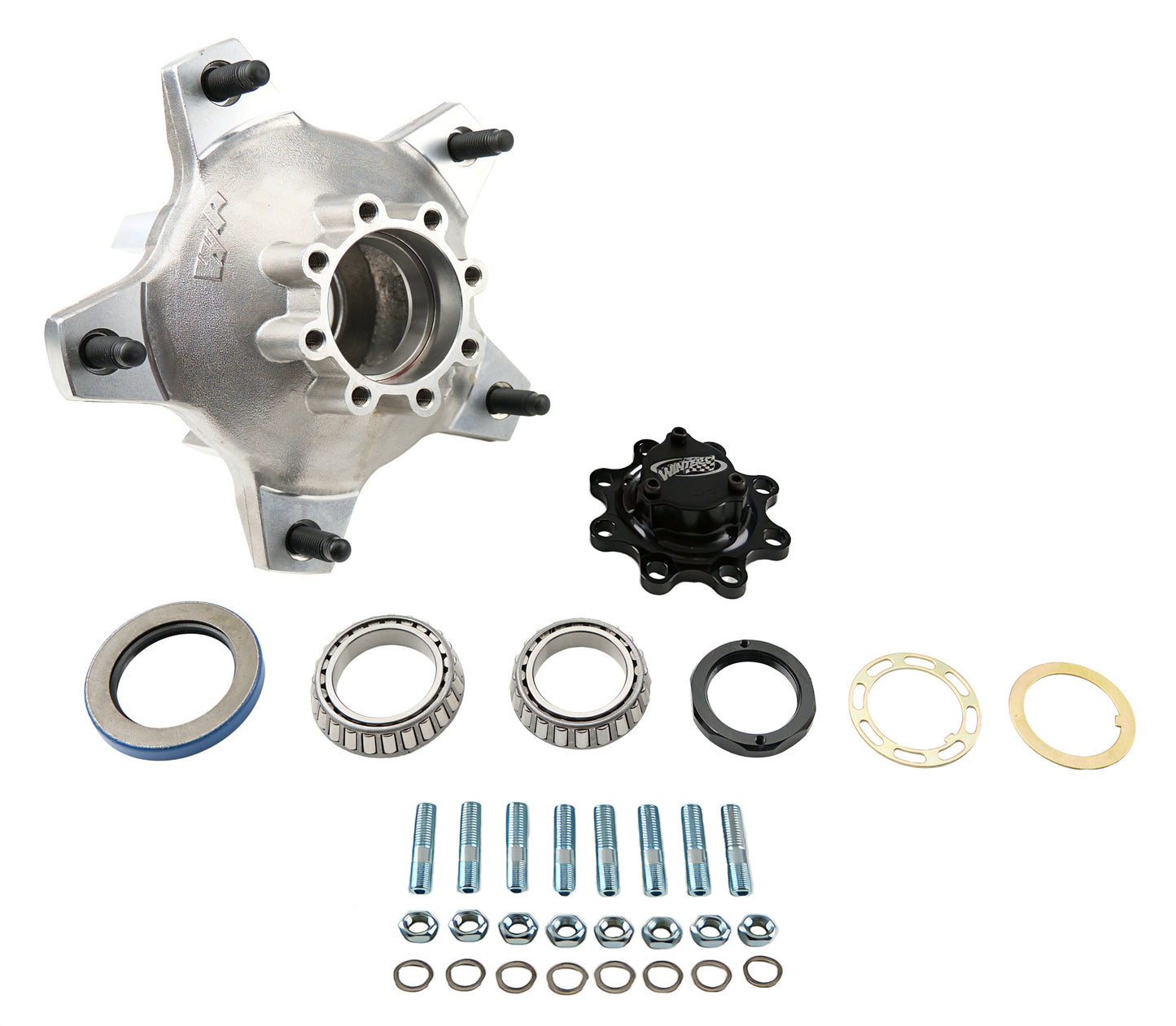 Hub Kit Rear Wide 5 8-Bolt Aluminum