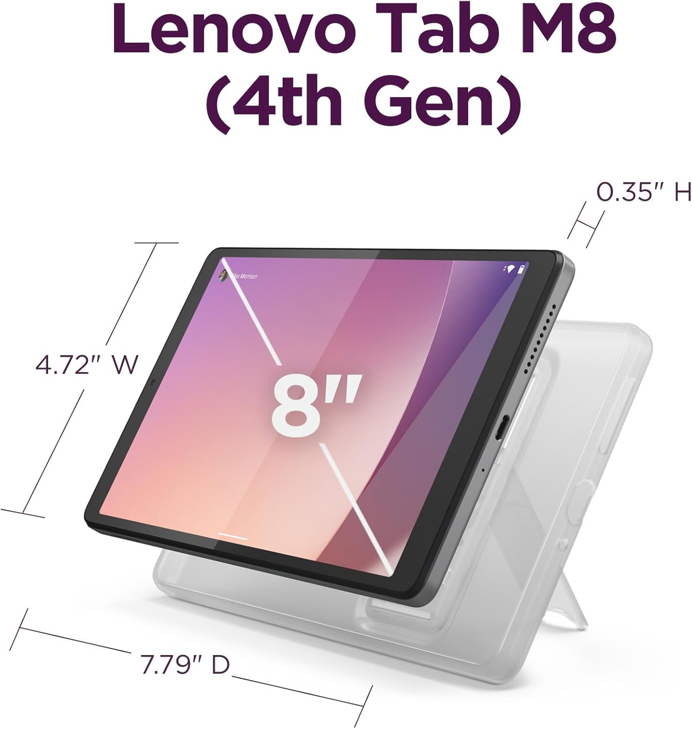 Lenovo M8 Gen 4 8" Tablet for MaxxECU Dash