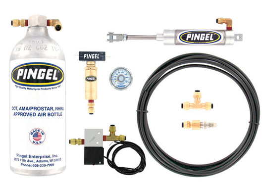 Pingel Super Electric over Air Kit with Super Air Activated Engine Kill, air gauge, air filler valve and DOT bottle