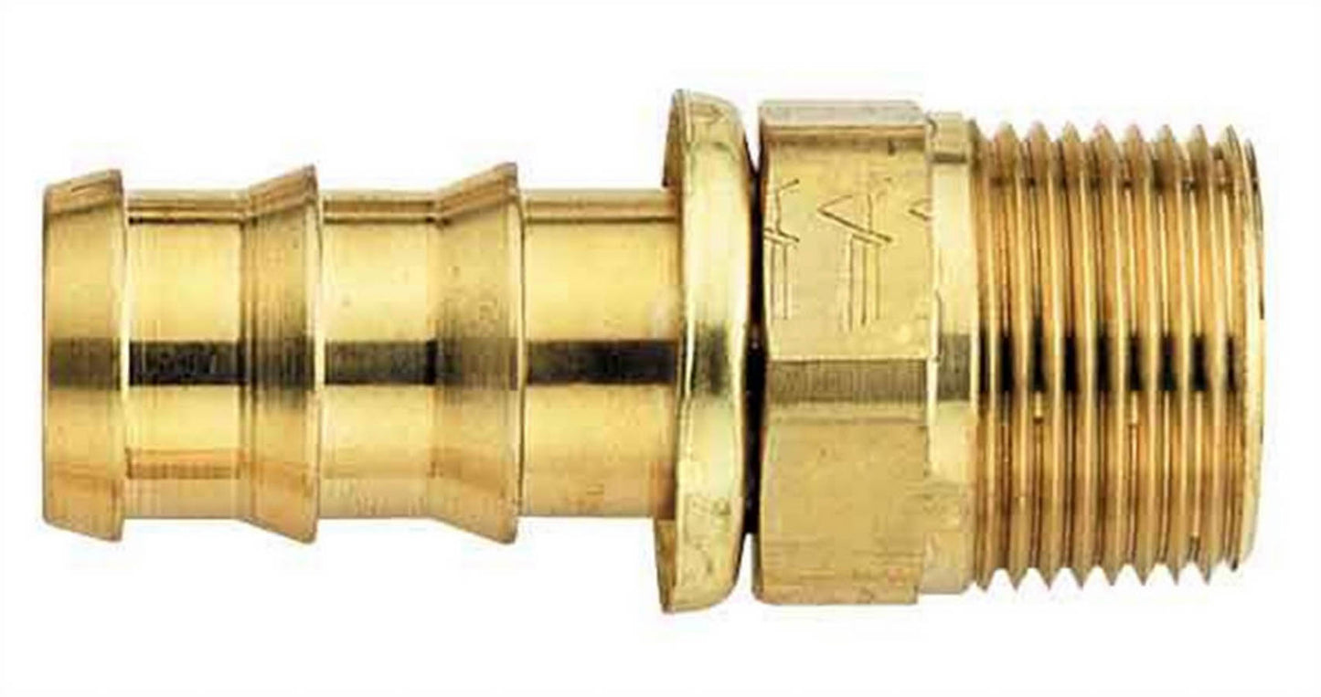 #4 Socketless Hose To 1/8 Male Pipe Fitting