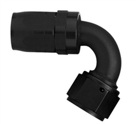 #8 120 Deg Hose End Black