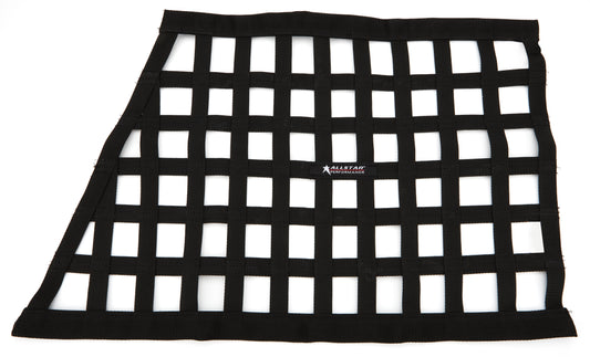 Window Net Ribbon Style Angled Black Non-SFI