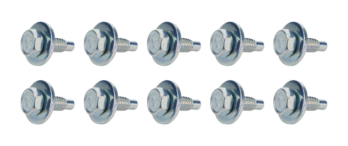Body Bolt 3/4in 10pk Silver