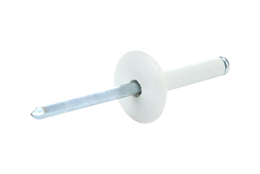Lg Hd Rivet White Alum 250pk