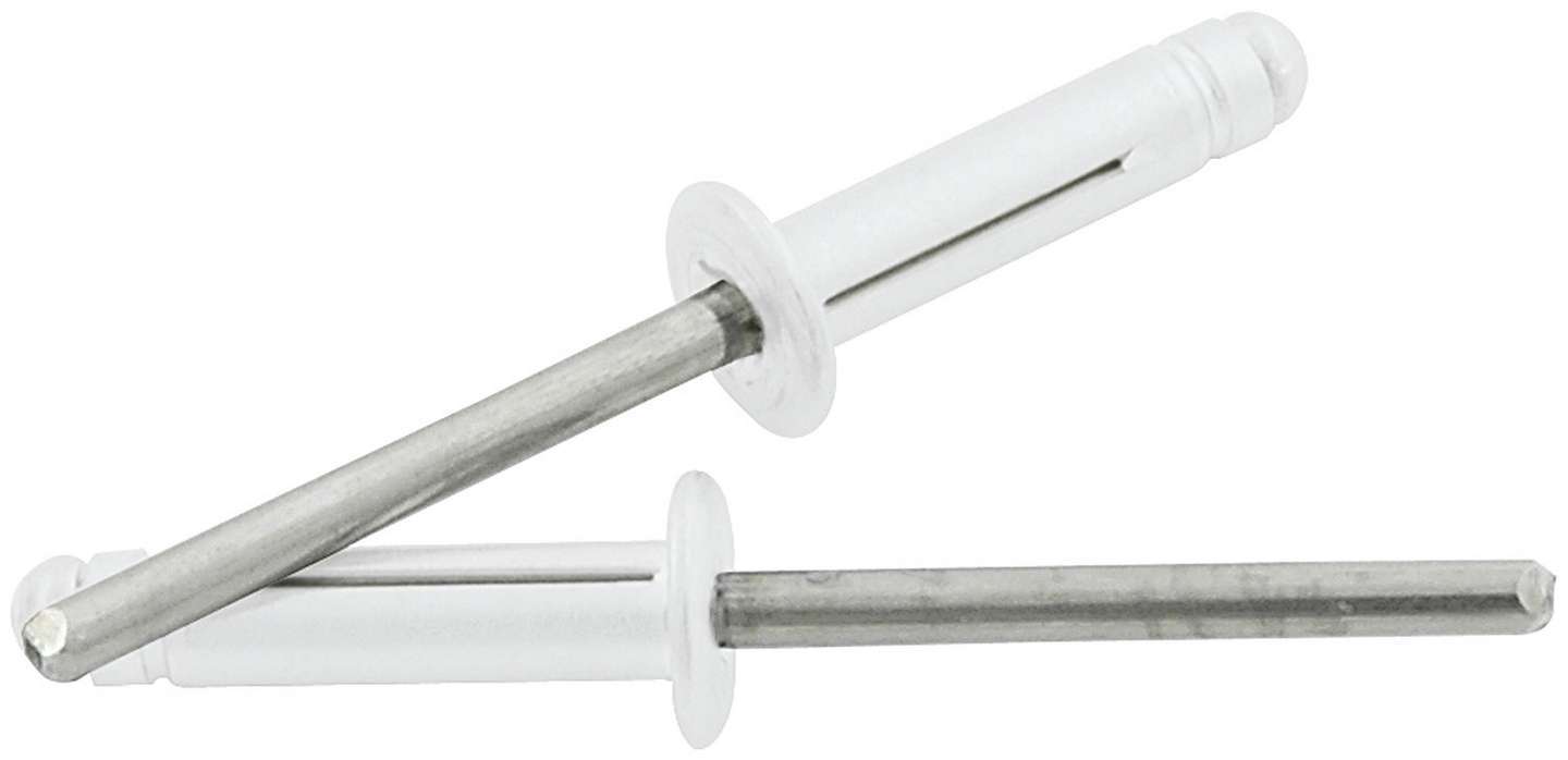 Md Hd Rivet 250Pk Silver Flange Type St Mandrel