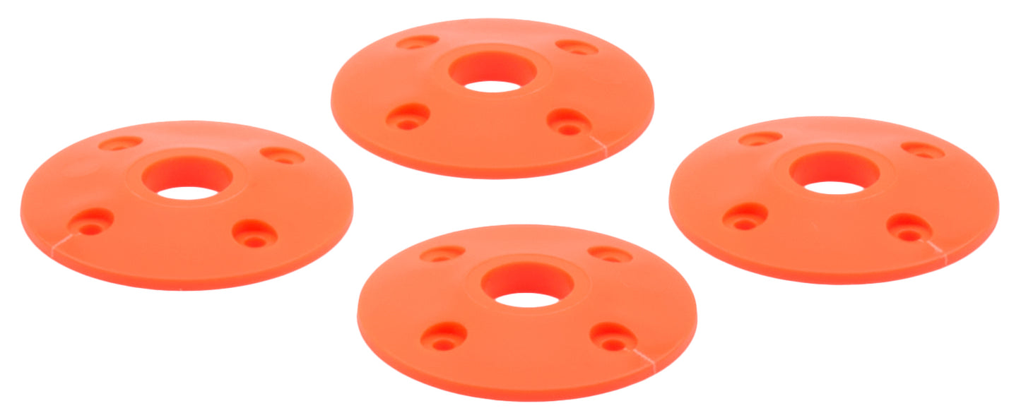 Scuff Plate Plastic Fluorescent Orange 4pk