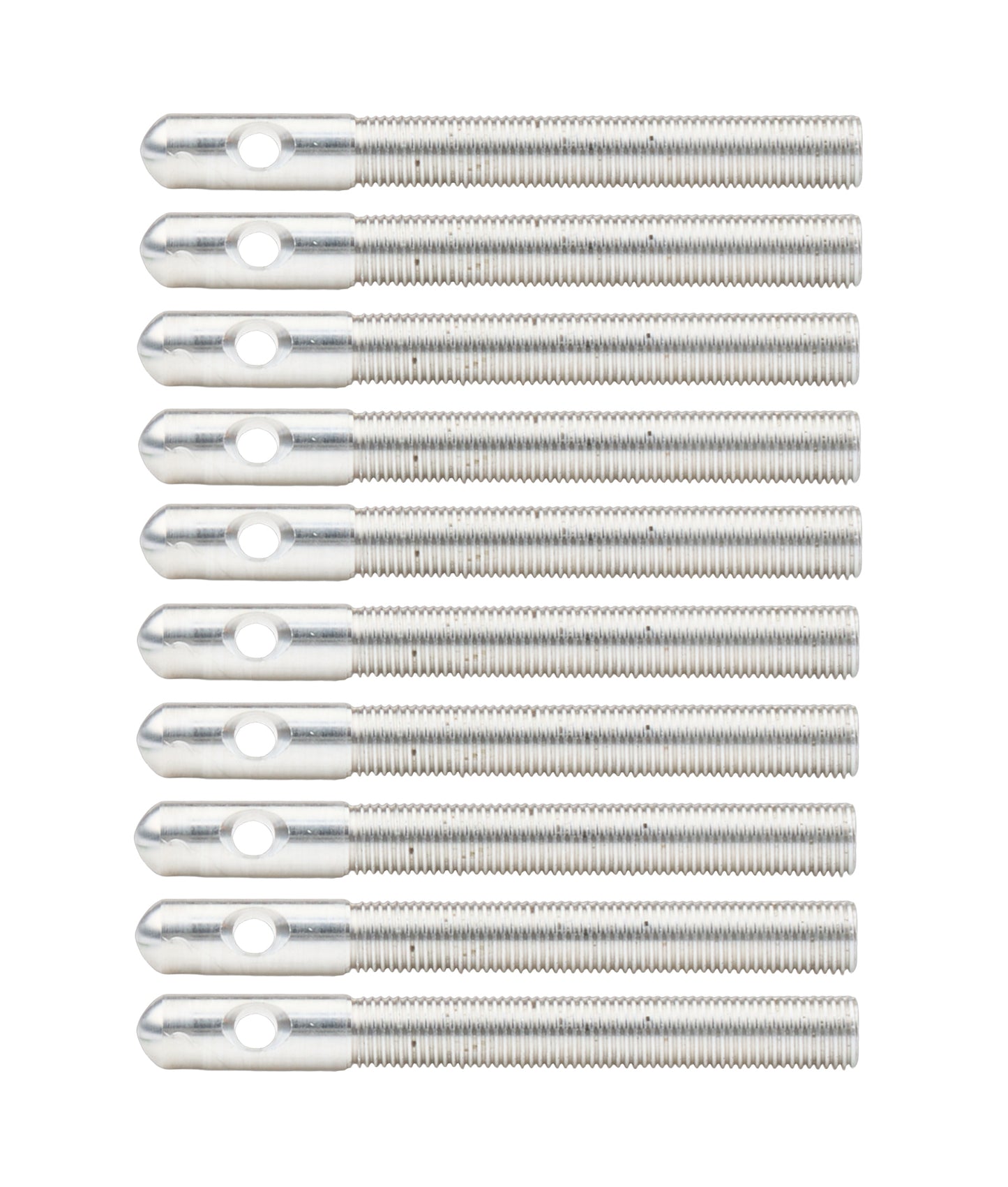 Aluminum Hood Pins 3/8in Silver 10pk