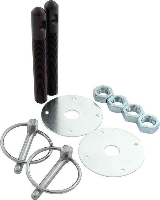 Alum Hood Pin Kit 1/2in with 1/4in Clips Black