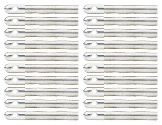 Alum Hood Pins 1/2in 1/4in Holes Silver 20pk