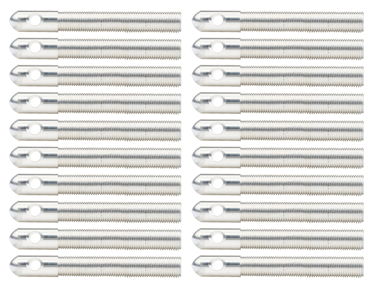 Alum Hood Pins 1/2in 1/4in Holes Silver 20pk