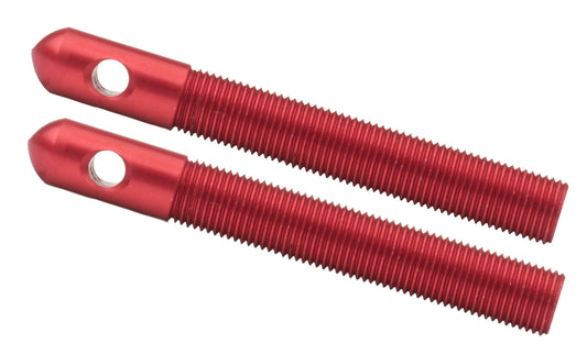 Alum Hood Pins 1/2in 1/4in Holes Red 2pk