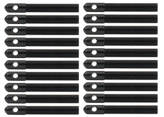 Alum Hood Pins 1/2in 1/4in Holes Black 20pk