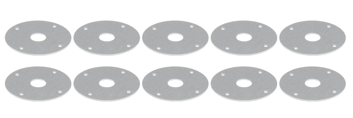 Scuff Plates Aluminum 1/2in Hole 10pk