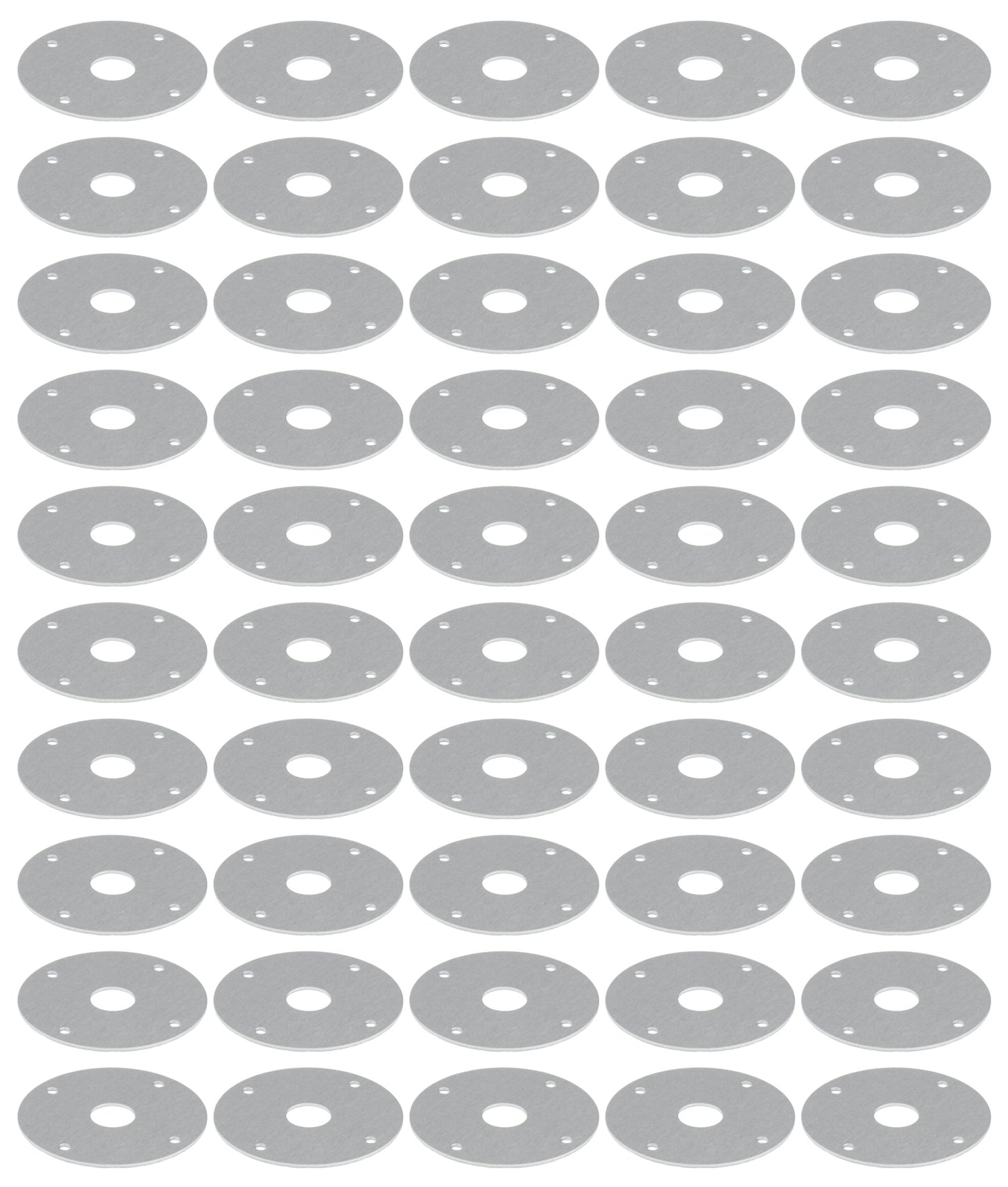 Scuff Plate Alum 1/2in Hole 50pk