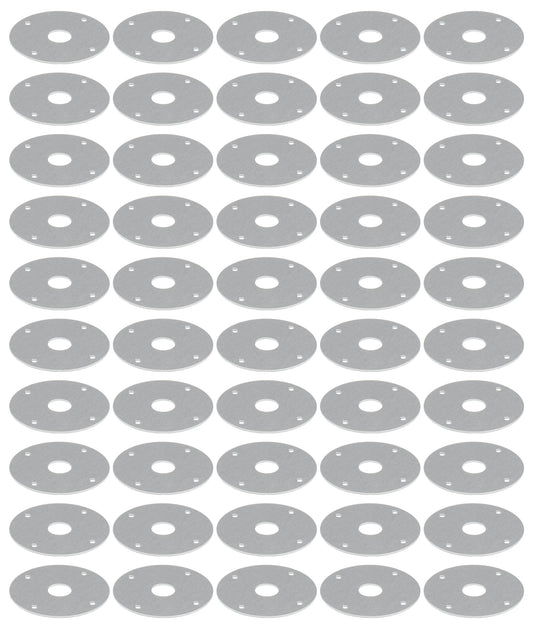 Scuff Plate Alum 1/2in Hole 50pk