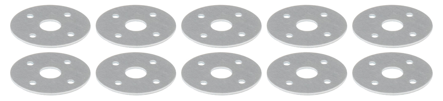 Scuff Plates Aluminum 3/8in Hole 10pk