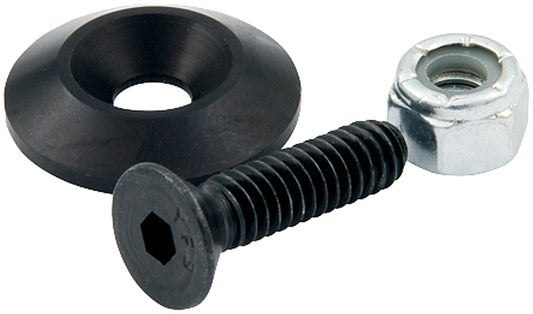 Countersunk Bolts #10 w/1in Washer Black 50pk