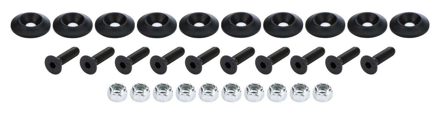 Countersunk Bolt Kit Black 10pk