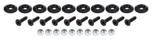 Countersunk Bolt Kit Black 10pk