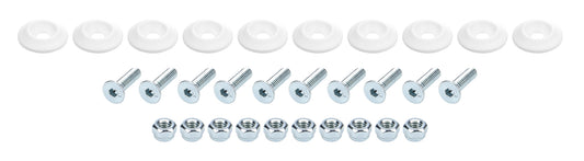 Countersunk Bolt Kit White 10pk