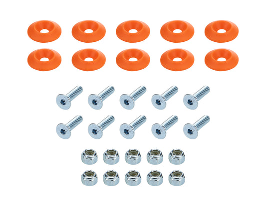 Countersunk Bolt Kit Orange 10pk