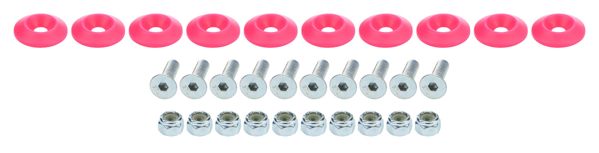 Countersunk Bolt Kit Pink 10pk Discontinued