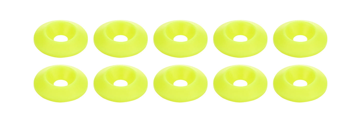 Countersunk Washer Fluorescent Yellow 10pk