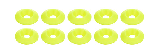 Countersunk Washer Fluorescent Yellow 10pk