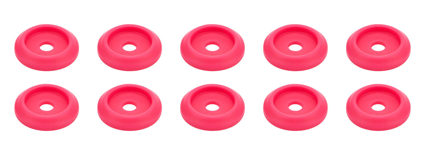 Body Bolt Washer Plastic Pink 10pk