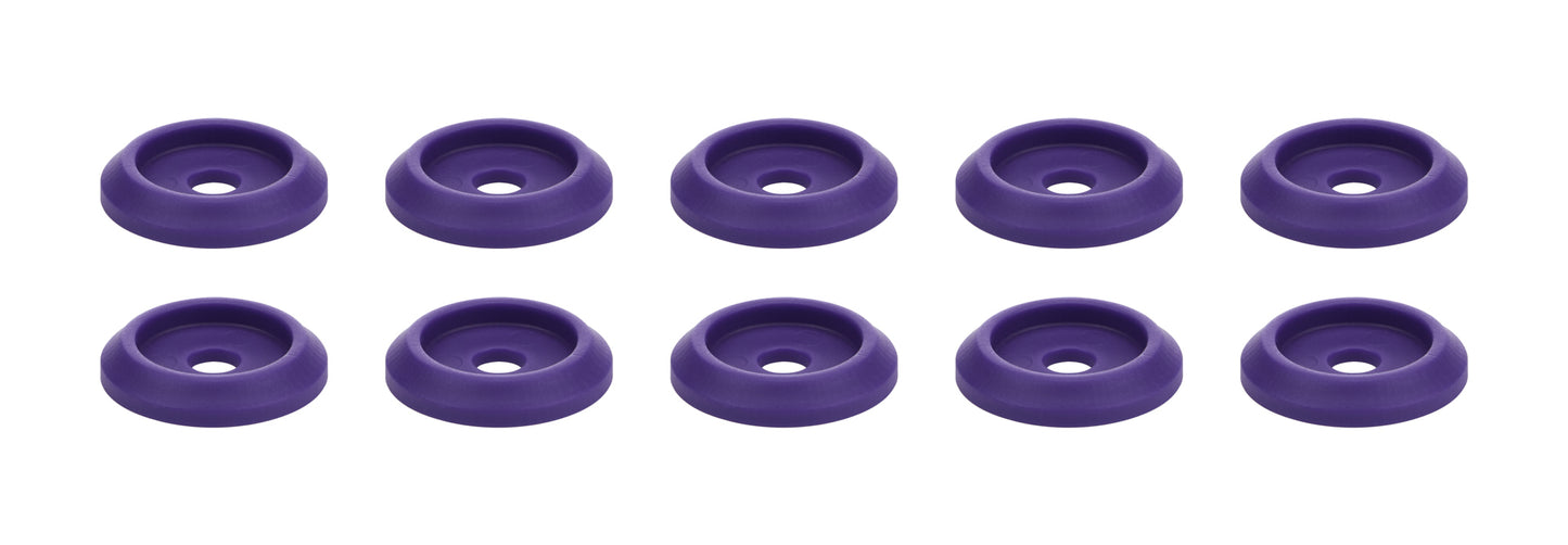 Body Bolt Washer Plastic Purple 10pk