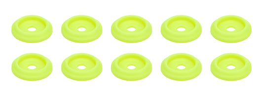 Body Bolt Washer Plastic Fluorescent Yellow 10pk