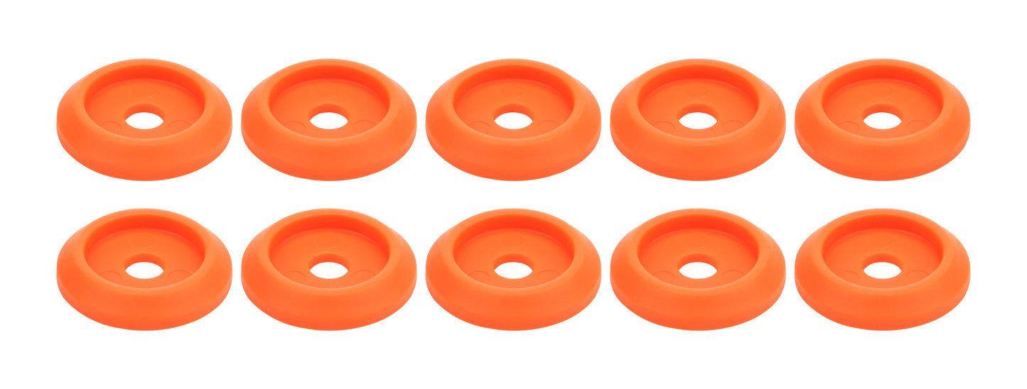 Body Bolt Washer Plastic Fluorescent Orange 10pk