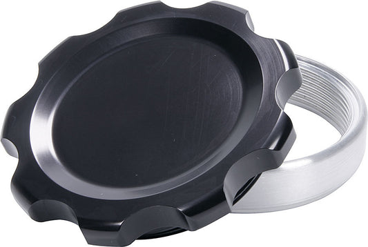 Filler Cap Black with Weld-In Steel Bung Large