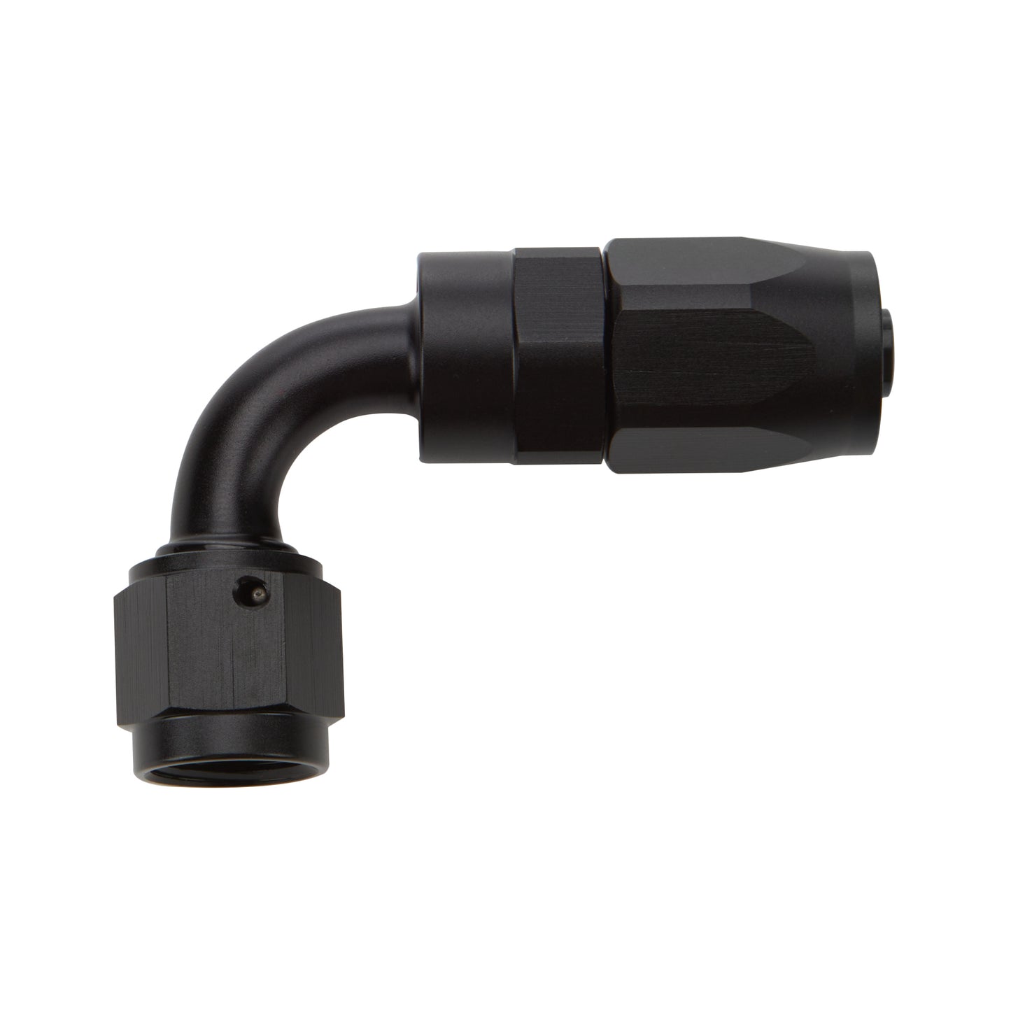 Reusable Hose End Black 90 Deg Elbow -10