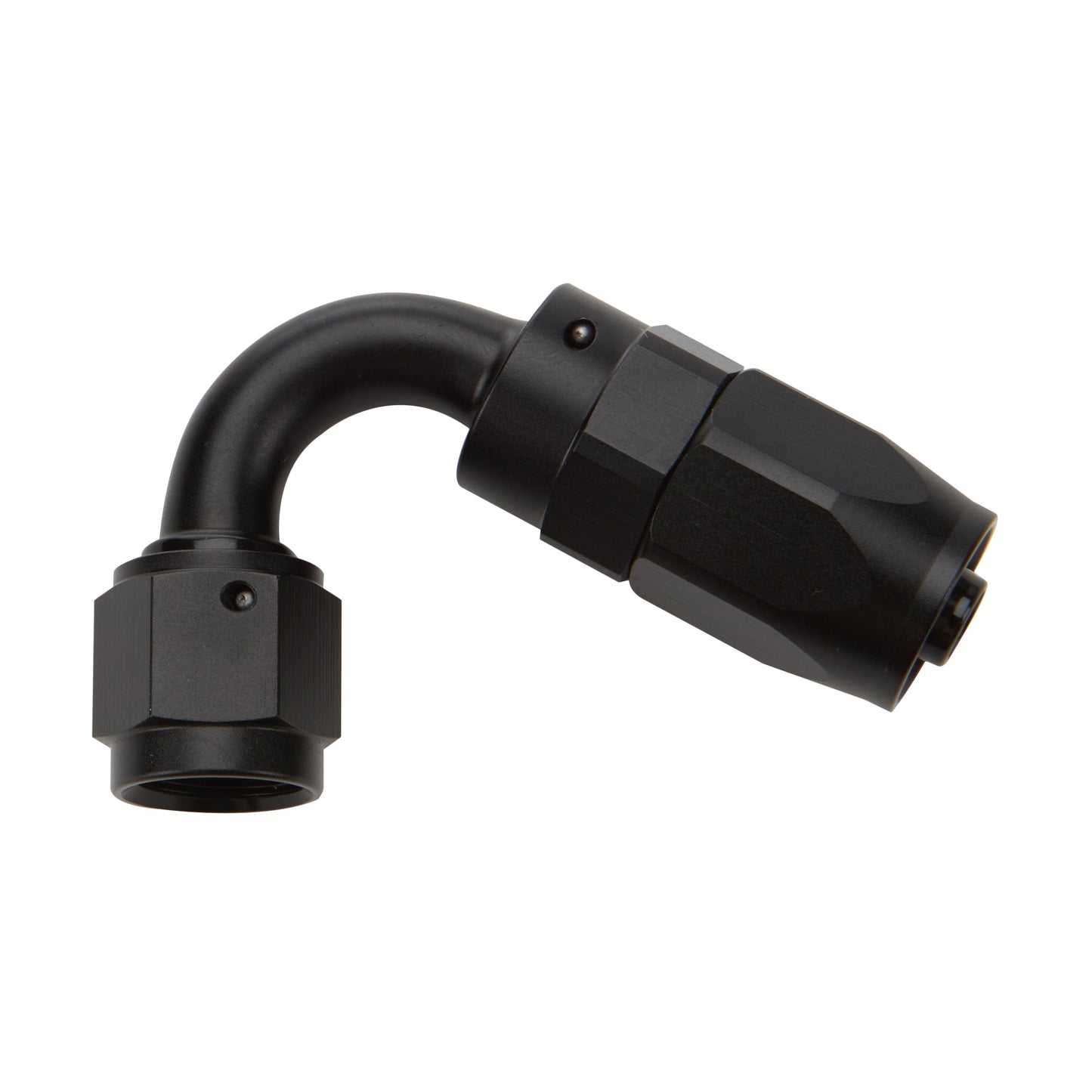 Reusable Hose End Black 120 Deg Elbow -12