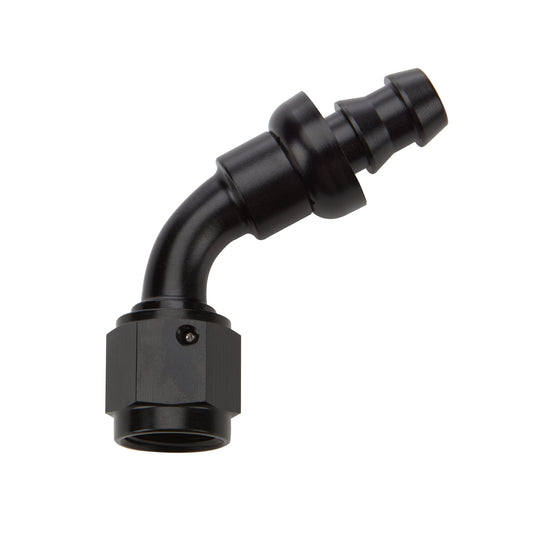 Pushlock Hose End Black 60 Deg Elbow -10