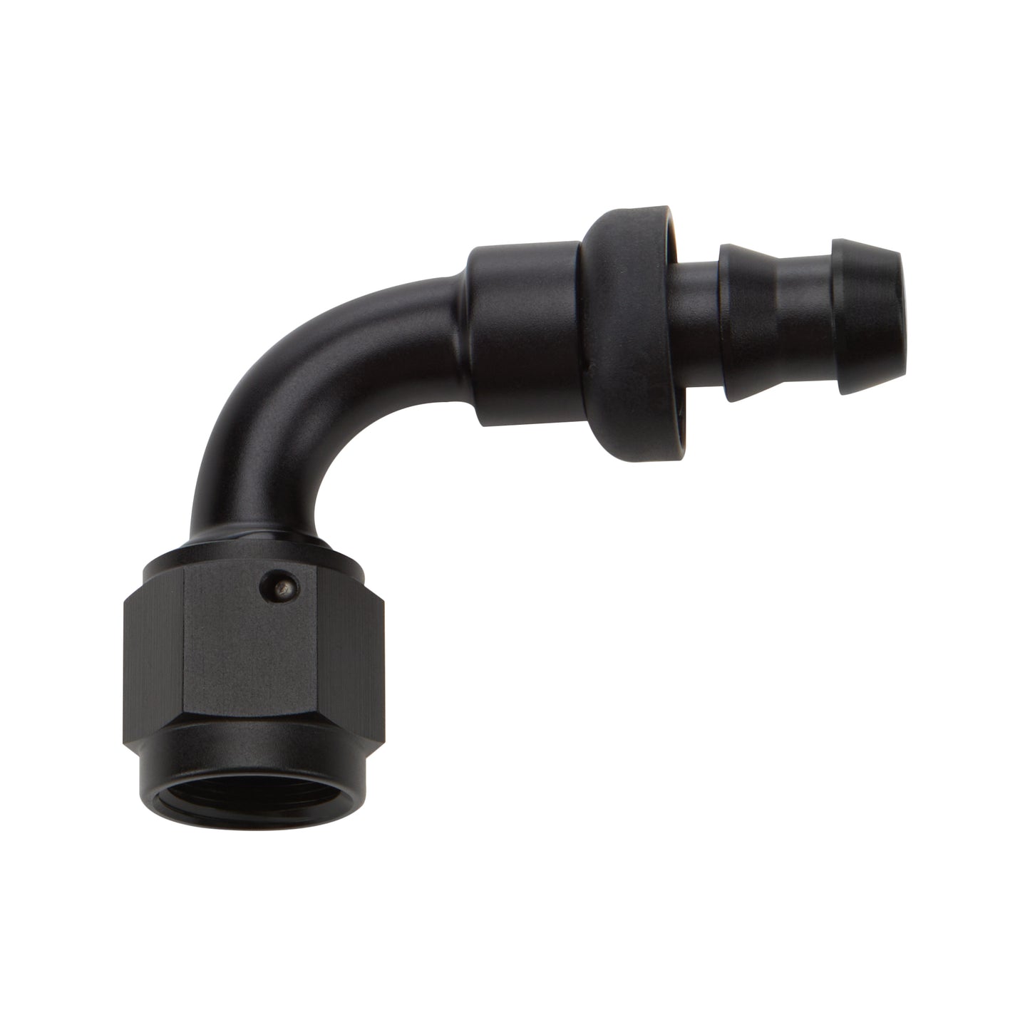 Pushlock Hose End Black 90 Deg Elbow -8