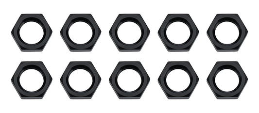 Bulkhead Nuts Black -3 Black 10pk