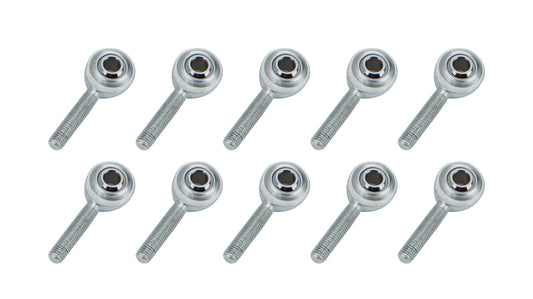 Rod End RH 1/4 Male Steel 10pk