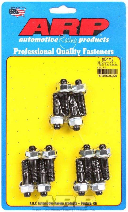 Header Stud Kit - 6pt. 3/8 x 1.670 OAL (12)