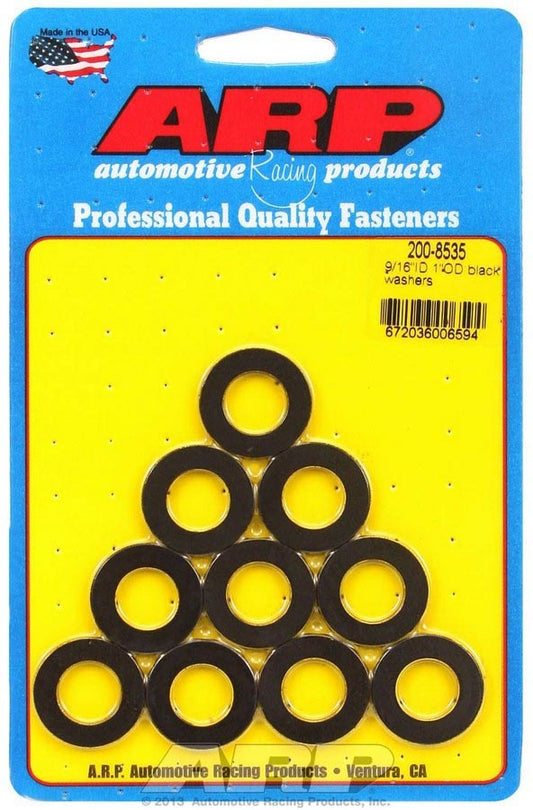 Black Washers - 9/16 ID x 1 OD (10)