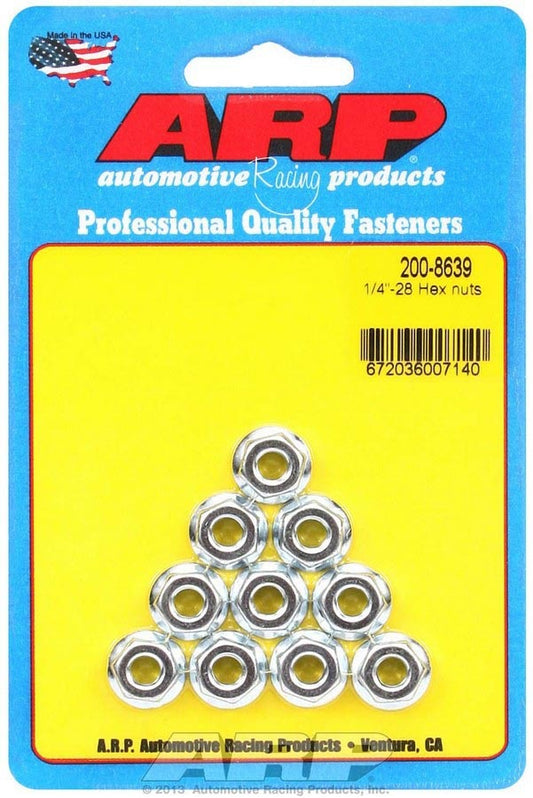 Hex Nuts - 1/4-28 (10)