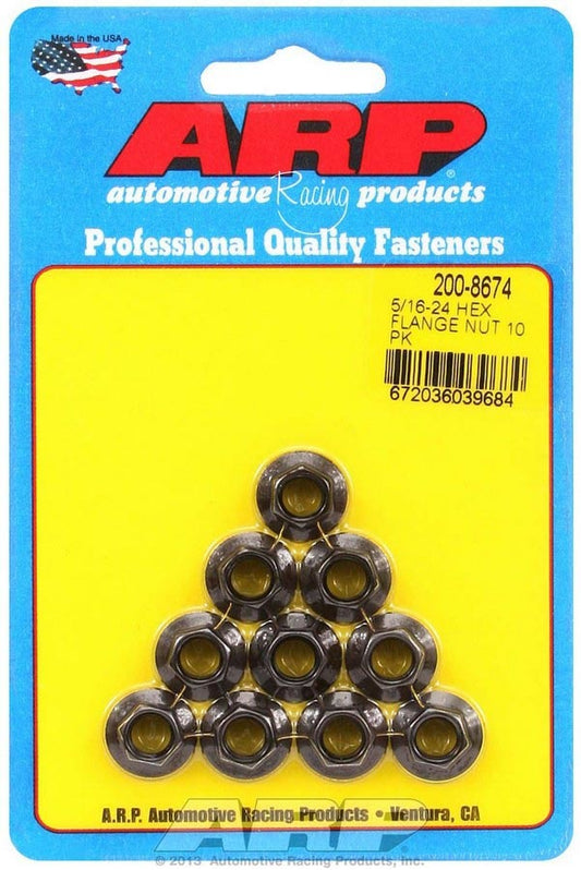 Hex Nut Kit w/Flange 5/16-24 (10pk)