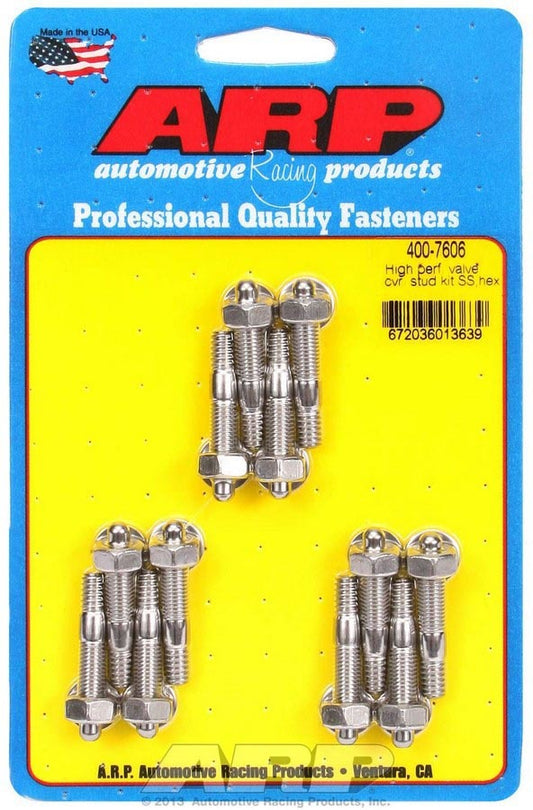 S/S Valve Cover Stud Kit 6pt. (12)