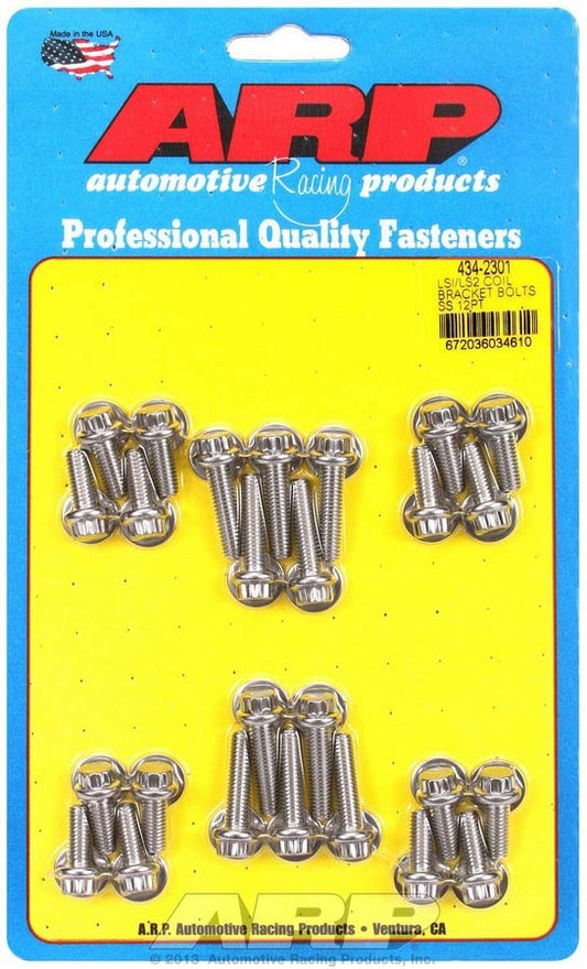 S/S Coil Bracket Bolt Kit - 12pt. LS1/LS2