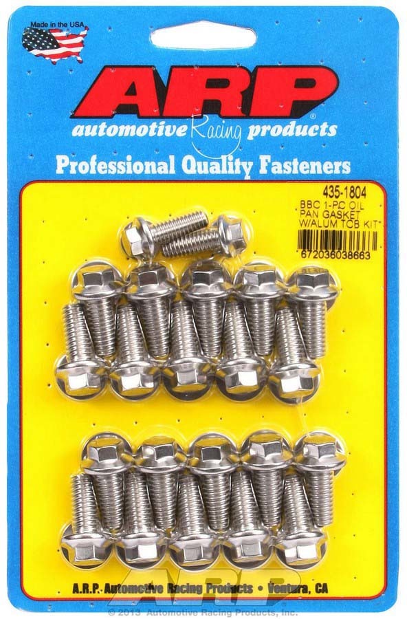 BBC S/S Oil Pan Bolt Kit 6pt.