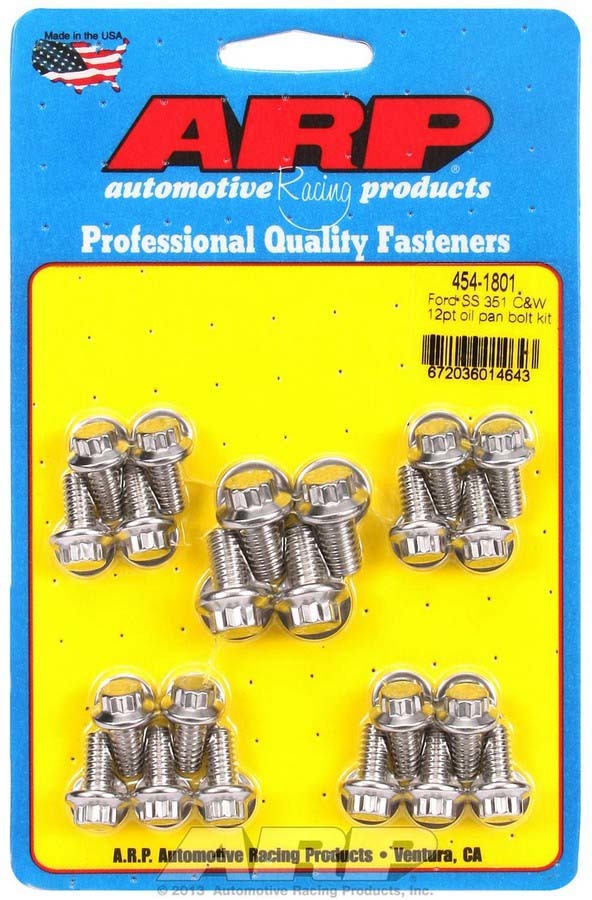 Ford S/S Oil Pan Bolt Kit 12pt.