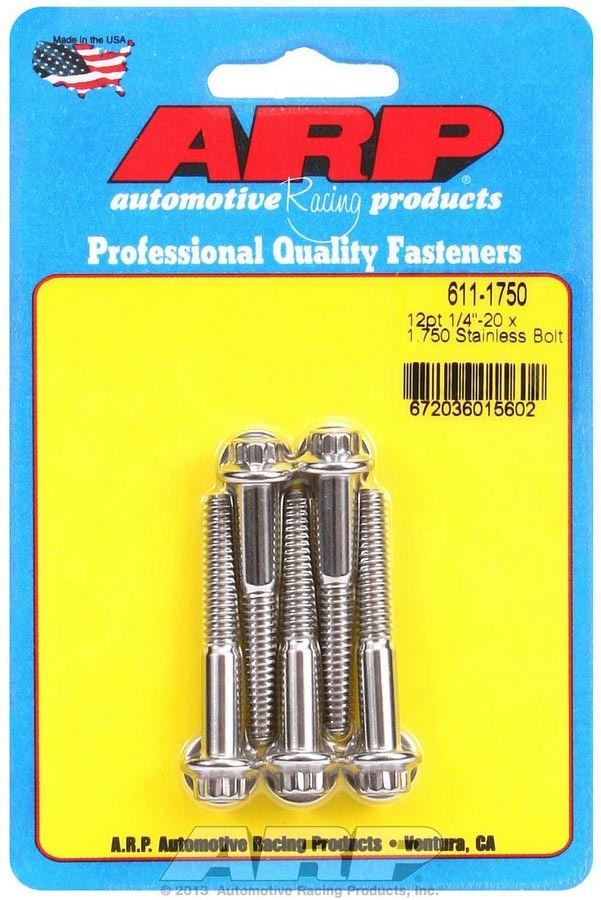 S/S Bolt Kit - 12pt. (5) 1/4-20 x 1.750